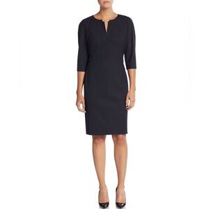 Lafayette 148 Stretch Wool Sheath Dress